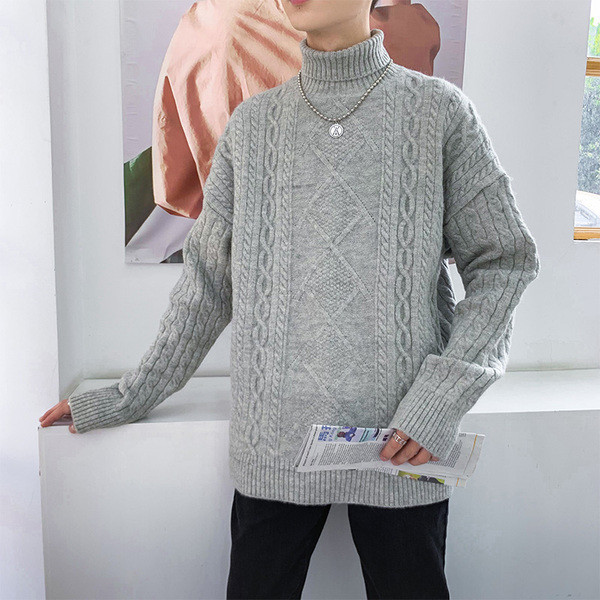 Férfi hétköznapi pulóver széles modell