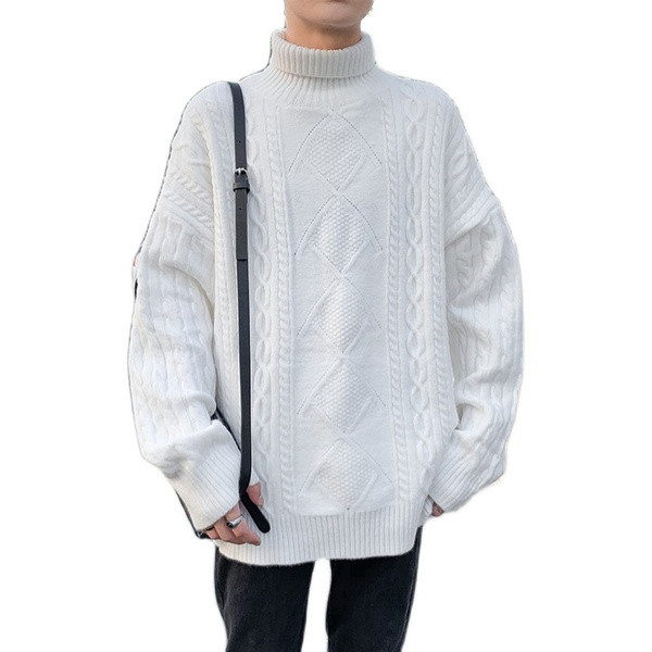 Férfi hétköznapi pulóver széles modell