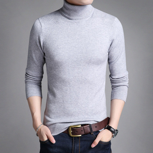 Testhezálló férfi pulóver pólógallérral