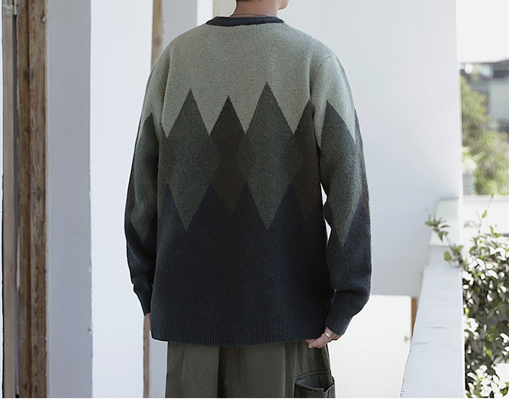 Aktuális férfi pulóver széles modell