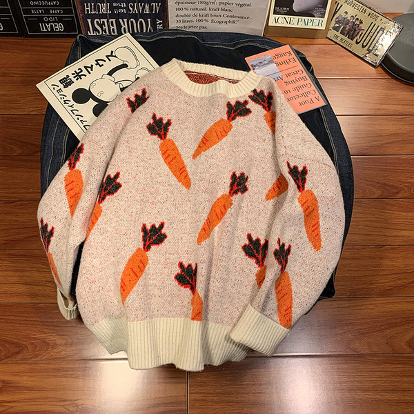 Kötött téli férfi pulóver - széles modell