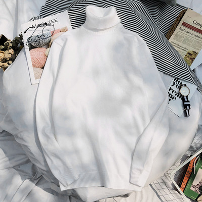 Παχύ χειμερινό πουλόβερ για άνδρες με γιακά