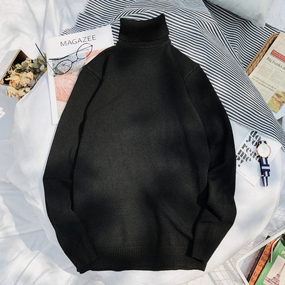 Παχύ χειμερινό πουλόβερ για άνδρες με γιακά