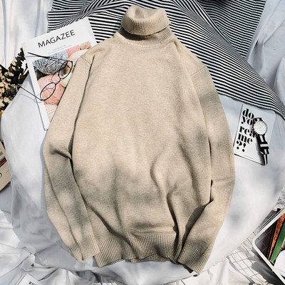 Παχύ χειμερινό πουλόβερ για άνδρες με γιακά