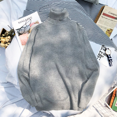 Παχύ χειμερινό πουλόβερ για άνδρες με γιακά