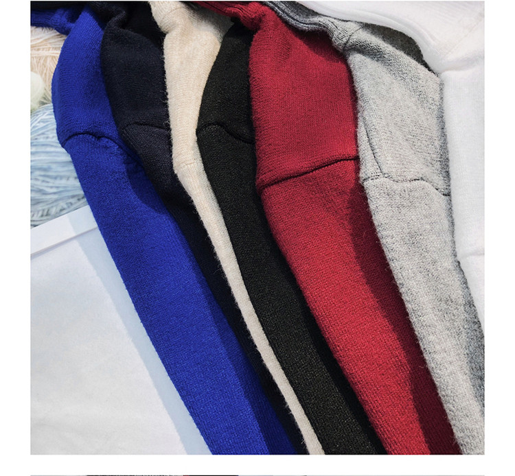 Παχύ χειμερινό πουλόβερ για άνδρες με γιακά