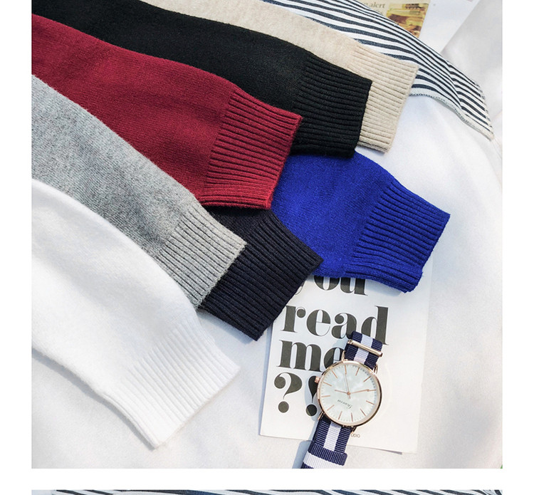 Παχύ χειμερινό πουλόβερ για άνδρες με γιακά