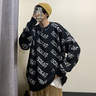 Lezser férfi téli pulóver hosszú ujjal