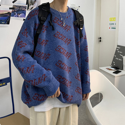 Lezser férfi téli pulóver hosszú ujjal