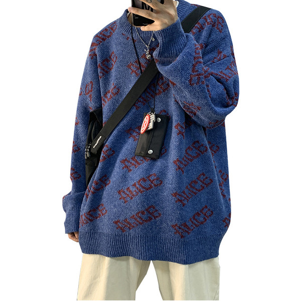 Lezser férfi téli pulóver hosszú ujjal