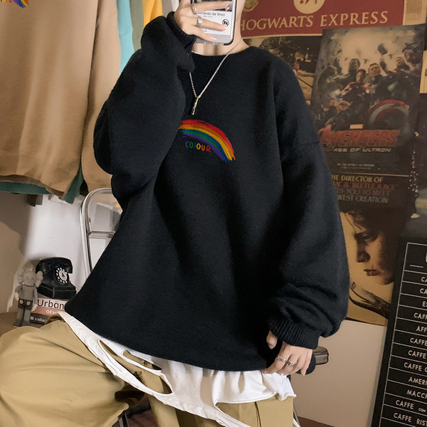 Vastag férfi pulóver - széles modell