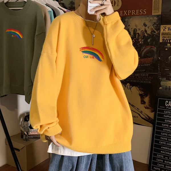 Vastag férfi pulóver - széles modell