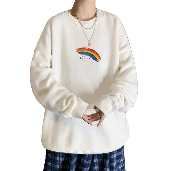 Vastag férfi pulóver - széles modell