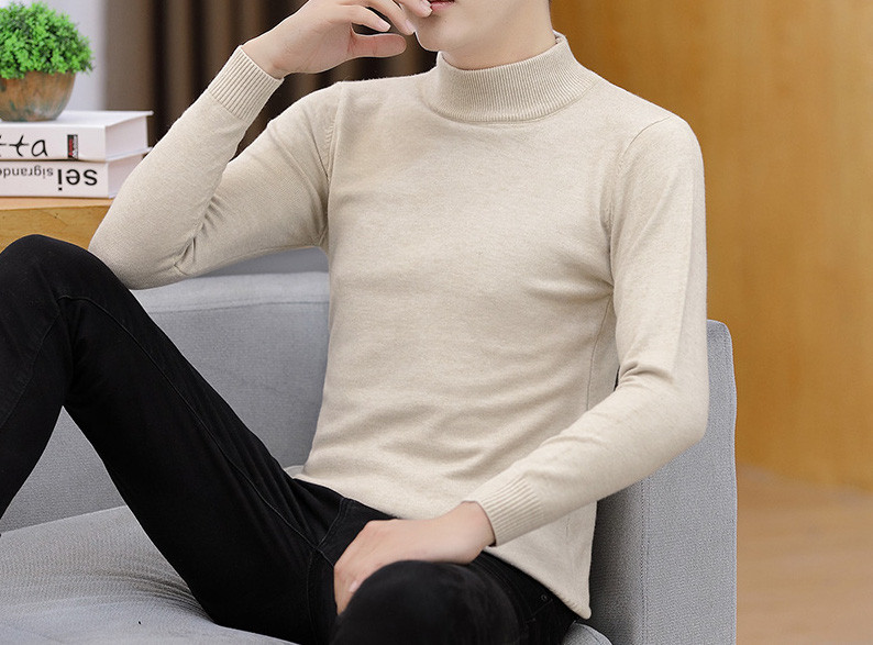 Alkalmi férfi pulóver pólógallérral