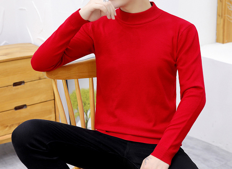 Alkalmi férfi pulóver pólógallérral