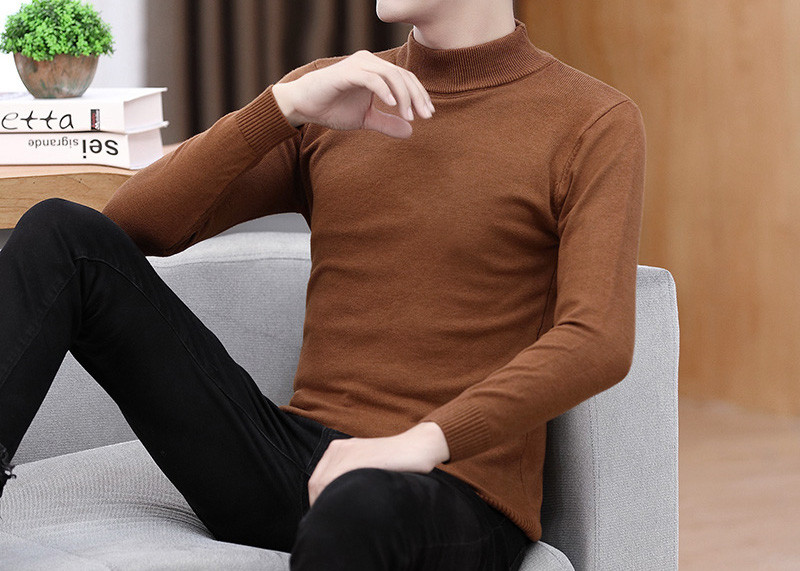 Alkalmi férfi pulóver pólógallérral