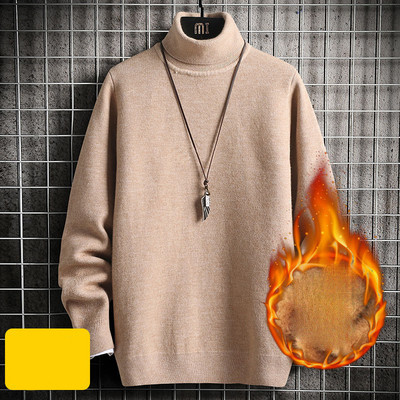 Ανδρικό χειμερινό πουλόβερ με επιγραφές και γιακά