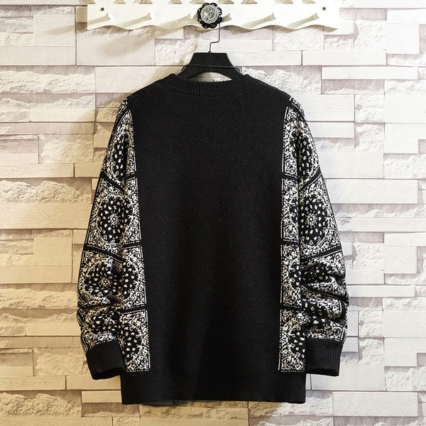 Mintás mintás férfi vastag pulóver