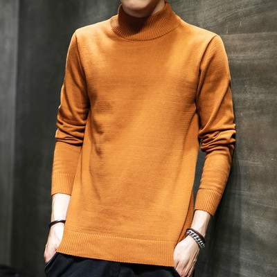 Vékony kötésből készült pólógallérral ellátott pulóver