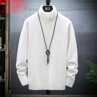 Νέο μοντέλο πλεκτό πουλόβερ ανδρικό με κολάρο