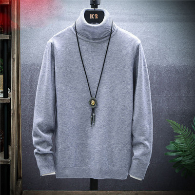 Νέο μοντέλο πλεκτό πουλόβερ ανδρικό με κολάρο