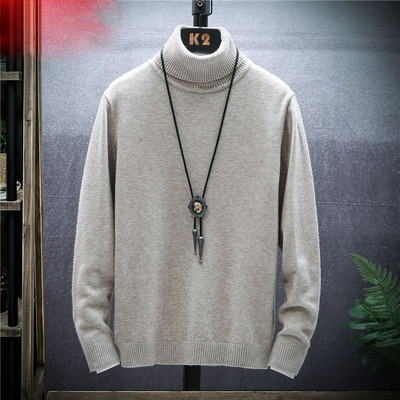 Νέο μοντέλο πλεκτό πουλόβερ ανδρικό με κολάρο