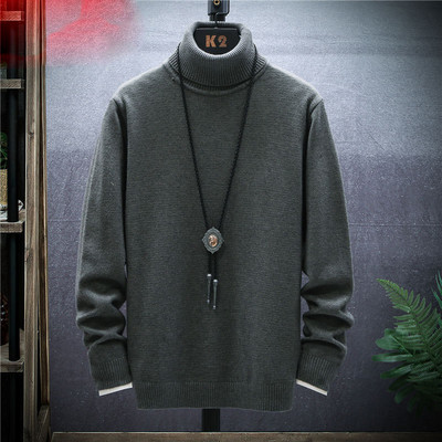 Νέο μοντέλο πλεκτό πουλόβερ ανδρικό με κολάρο