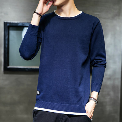 Férfi téli pulóver sima modell