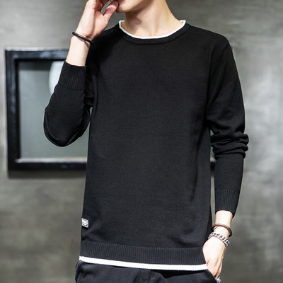 Férfi téli pulóver sima modell