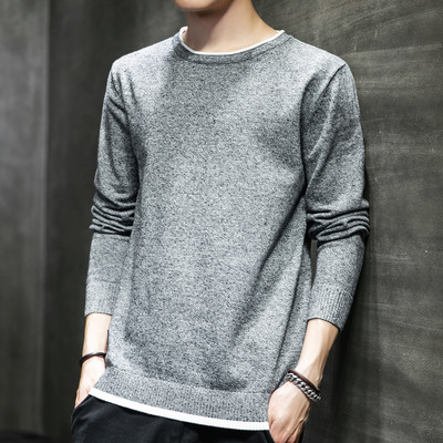 Férfi téli pulóver sima modell