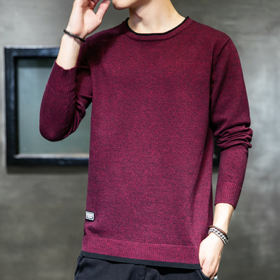 Férfi téli pulóver sima modell