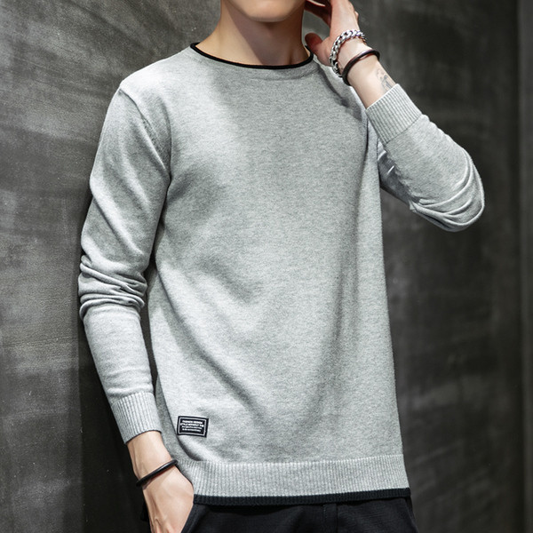 Férfi téli pulóver sima modell