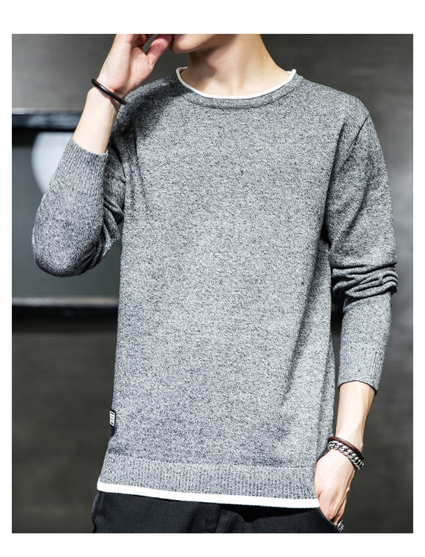 Férfi téli pulóver sima modell