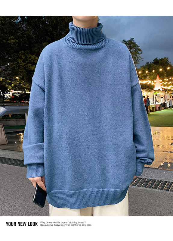 Ingyenes modell férfi pulóver magas gallérral