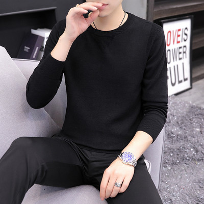 Vékony kötésből készült alkalmi férfi pulóver - két modell