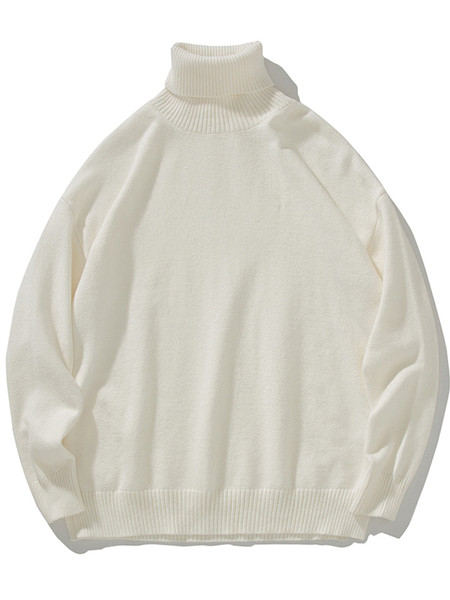 Ingyenes modell férfi téli pulóver magas gallérral