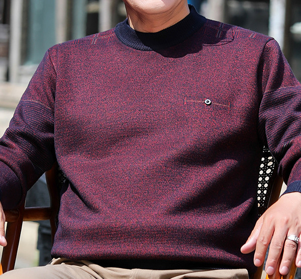 Ανδρικό χειμερινό πουλόβερ με οβάλ λαιμόκοψη - διάφορα μοντέλα