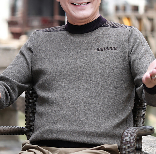 Ανδρικό χειμερινό πουλόβερ με οβάλ λαιμόκοψη - διάφορα μοντέλα