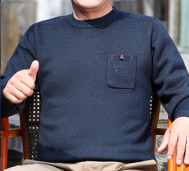 Ανδρικό χειμερινό πουλόβερ με οβάλ λαιμόκοψη - διάφορα μοντέλα