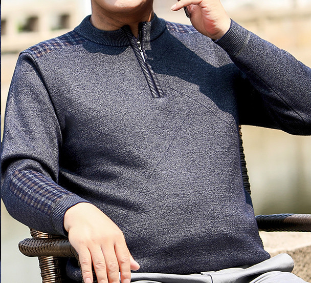 Ανδρικό χειμερινό πουλόβερ με οβάλ λαιμόκοψη - διάφορα μοντέλα