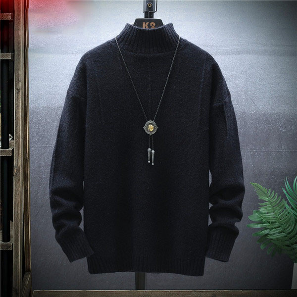Ανδρικό μοντέρνο πουλόβερ με γιακά