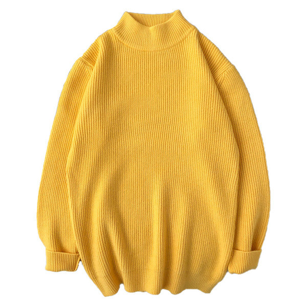 Πουλόβερ φαρδύ ανδρικό με ημι-υψηλό γιακά