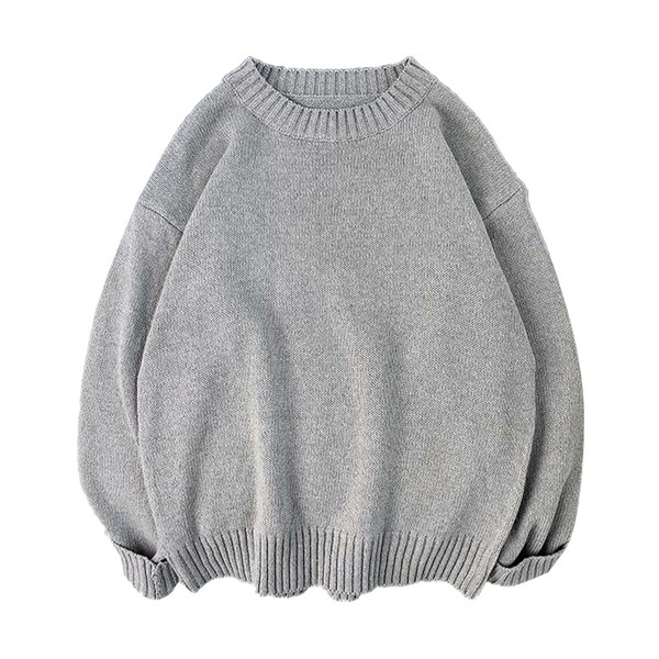 Széles őszi-téli pulóver sima modell