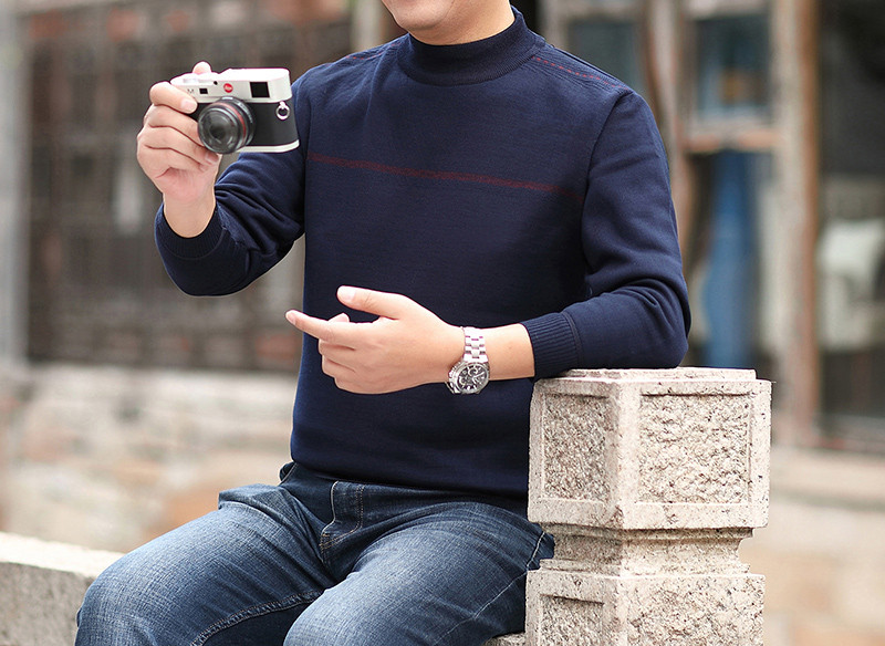 Téli férfi pulóver hosszú ujjal - többféle modell