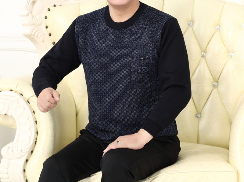 Téli férfi pulóver hosszú ujjal - többféle modell