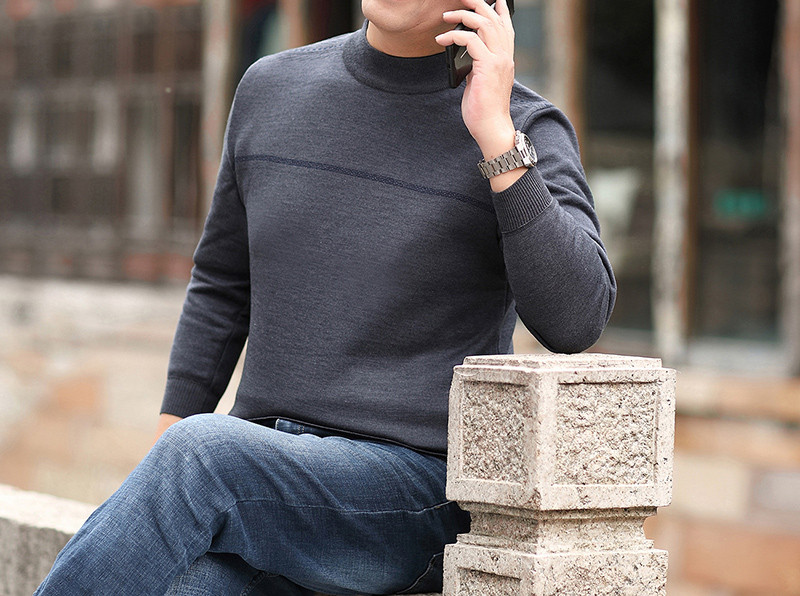 Téli férfi pulóver hosszú ujjal - többféle modell