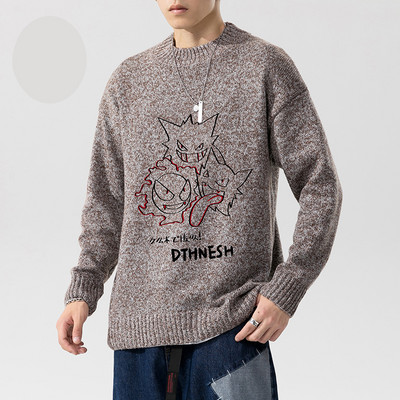 Férfi pulóver színes nyomtatással - különböző modellek