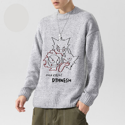 Férfi pulóver színes nyomtatással - különböző modellek