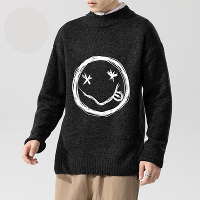 Férfi pulóver színes nyomtatással - különböző modellek