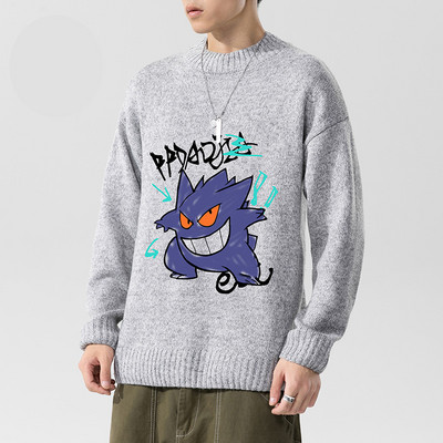 Férfi pulóver színes nyomtatással - különböző modellek